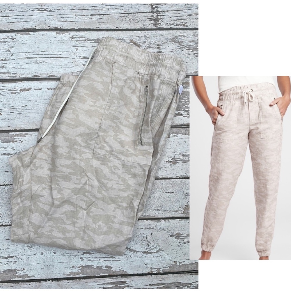 NEW!  Athleta Cabo Tide Linen Jogger